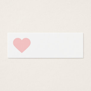 Cartes De Visite Balises cadeaux Light Pink Sweet Heart et Chevron