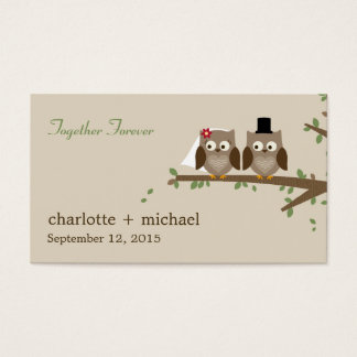 Cartes De Visite Balises cadeaux Love Owls