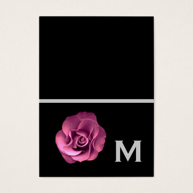 Cartes De Visite Balises cadeaux Mariage rose ou Plier une note (Devant)