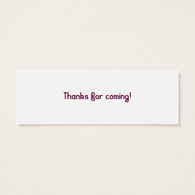 Cartes De Visite Balises cadeaux Merci robot fille (Dos)