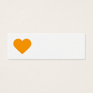 Cartes De Visite Balises Cadeaux Orange Sweet Heart & Chevron