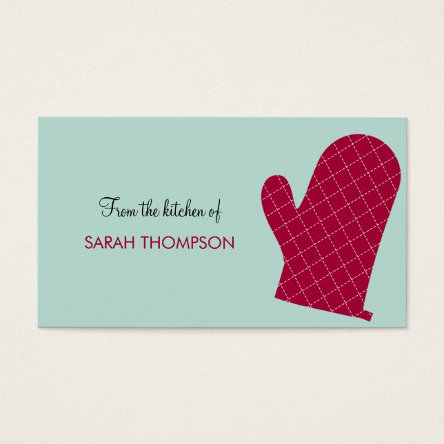 Cartes De Visite Balises cadeaux personnalisées Mitten (Devant)