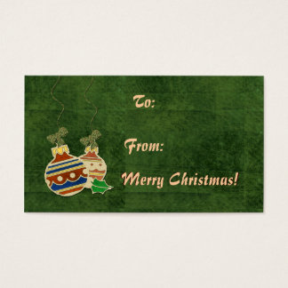 Cartes De Visite Balises de Noël de l'ornement
