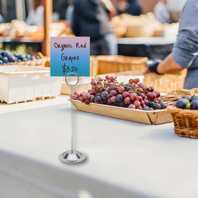 Cartes De Visite Balises de prix de dégradé inspirées de la nature (Créateur téléchargé)