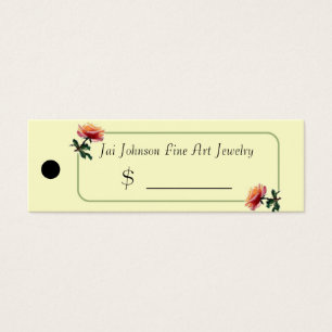 Cartes De Visite Balises de prix des marchandises (Rose)