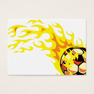 Cartes De Visite Balle de Football Flamin