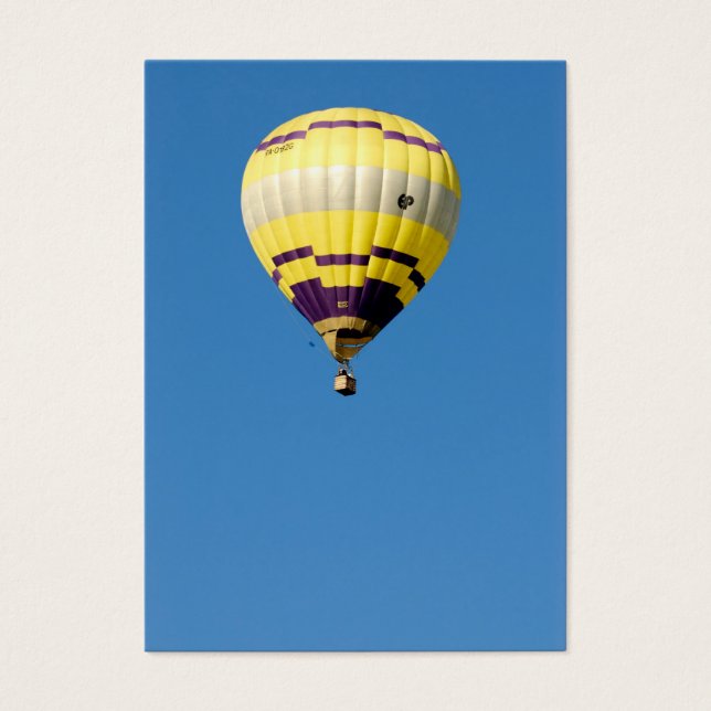 Cartes De Visite Ballon en bleu ciel (Devant)