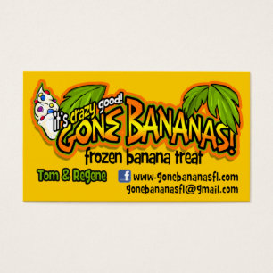 Cartes De Visite Bananes allées