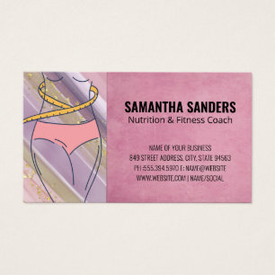 Cartes De Visite Bande de mesure   Fitness et Santé