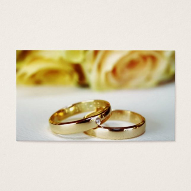 Cartes De Visite Bandes Mariages d'or (Devant)
