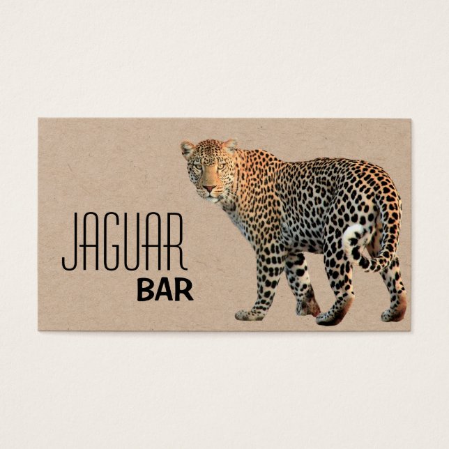 CARTES DE VISITE BAR JAGUAR (Devant)