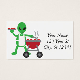 Cartes De Visite Barbecue Alien Cuisine Thunder_Cove