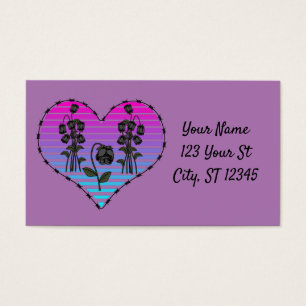 Cartes De Visite Barbed Wire Heart