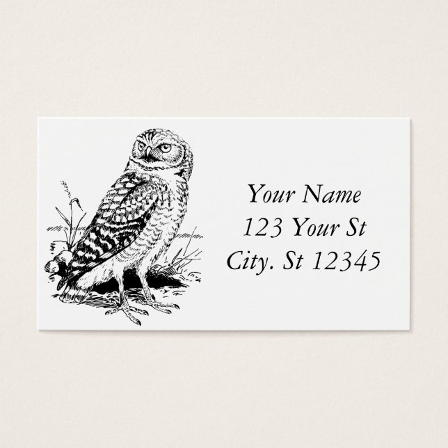 Cartes De Visite Barne Owl Thunder_Cove (Devant)