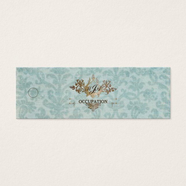Cartes De Visite Baroque Ornamental - Prix de la marchandise (Devant)
