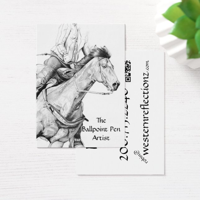 Cartes De Visite Barrel Racer (illustré) (Bureau)