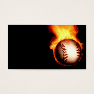 Cartes De Visite Base-ball flamboyant