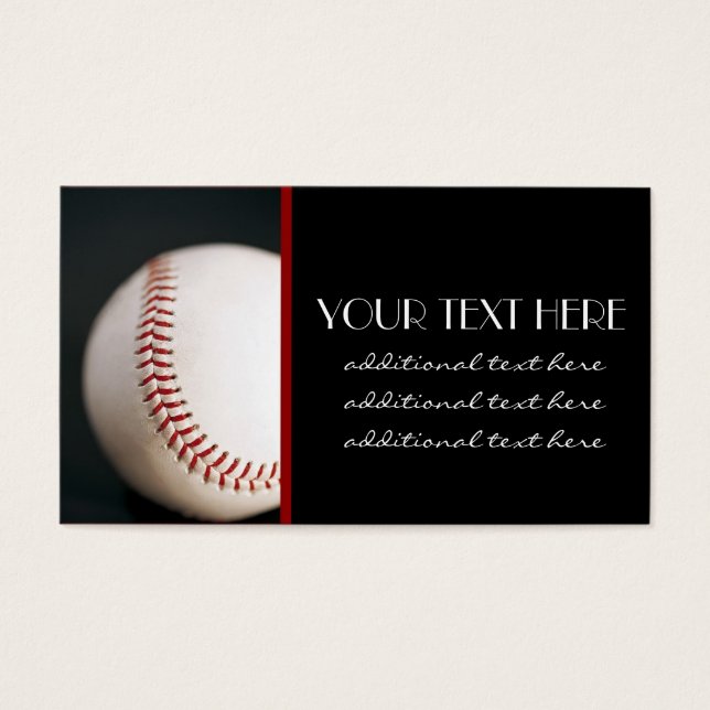 Cartes De Visite Baseball (Devant)