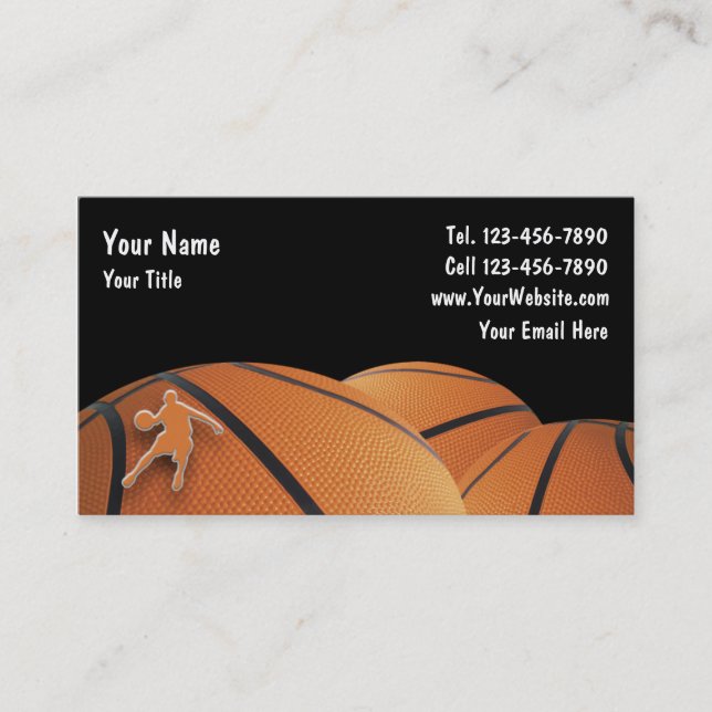 Cartes de visite Basketball (Devant)