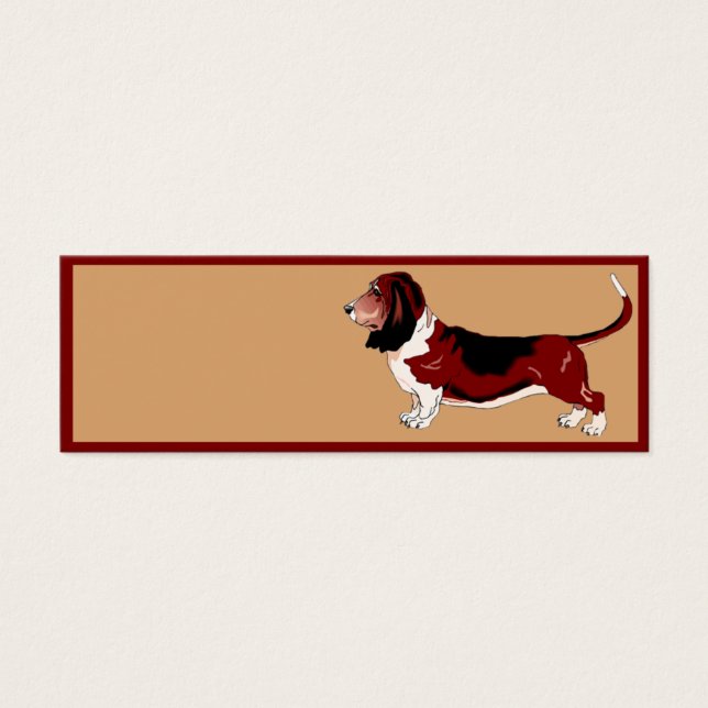 Cartes De Visite Basset Hound (Devant)