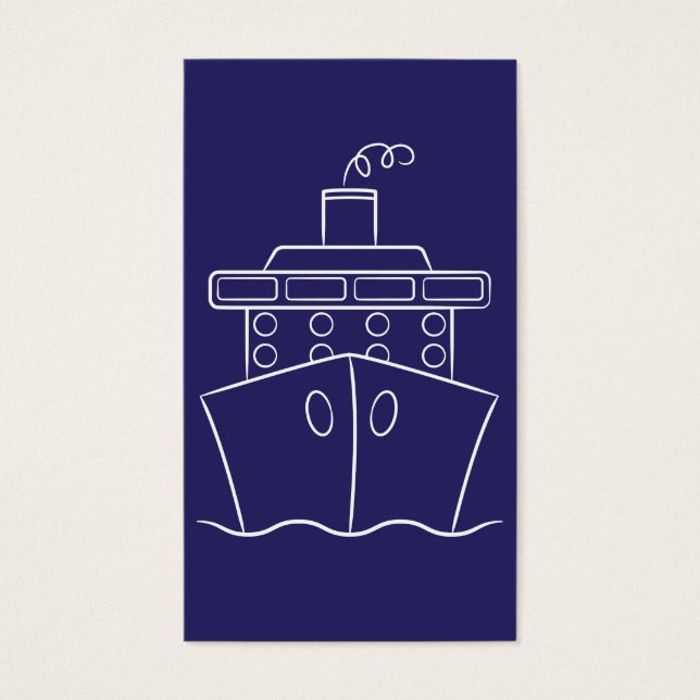 Cartes De Visite Bateau de croisière (Devant)