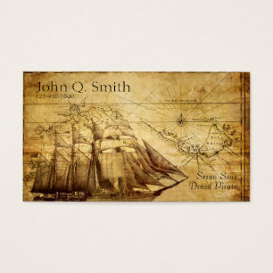 Cartes De Visite bateau de pirate