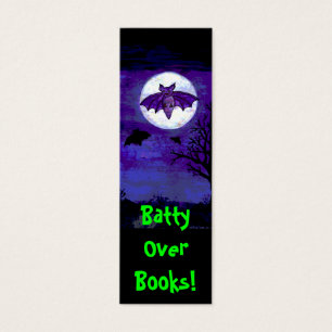 Cartes De Visite Batty au-dessus des livres ! Signet