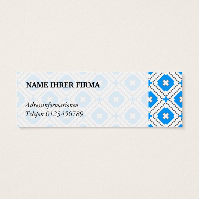 Cartes De Visite Bayrische Mini Visitenkarten (Dos)