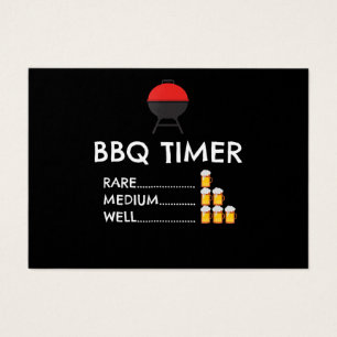 Cartes De Visite BBQ  BBQ Timer Barbecue Funny Grill Grill Cadeau