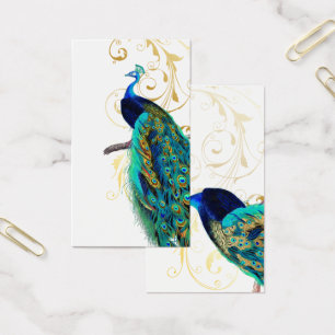 Cartes De Visite Bckgrnd de PixDezines PEACOCK/AQUA