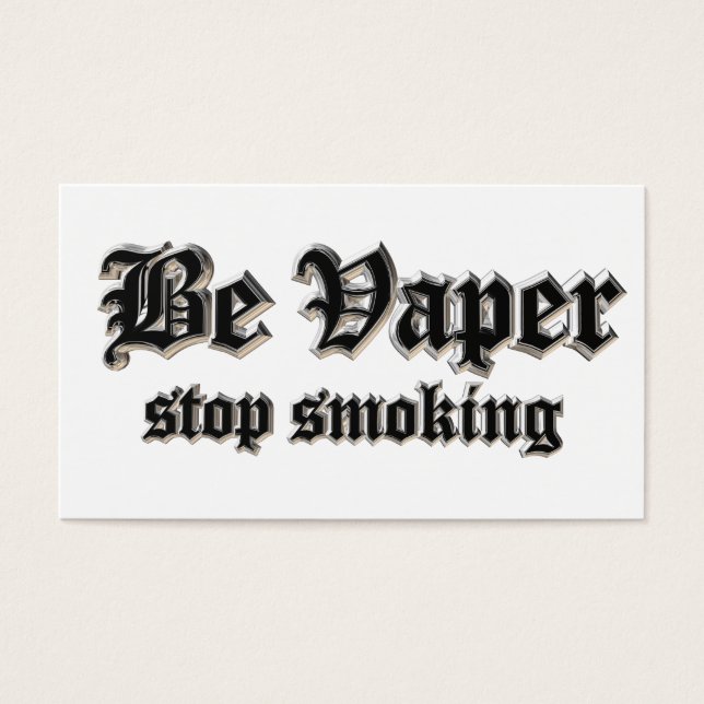 Cartes De Visite Be vaper (Devant)