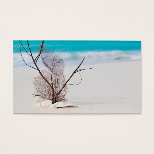 Cartes De Visite beach and sea-concept beach beach beauty blue cari (Devant)