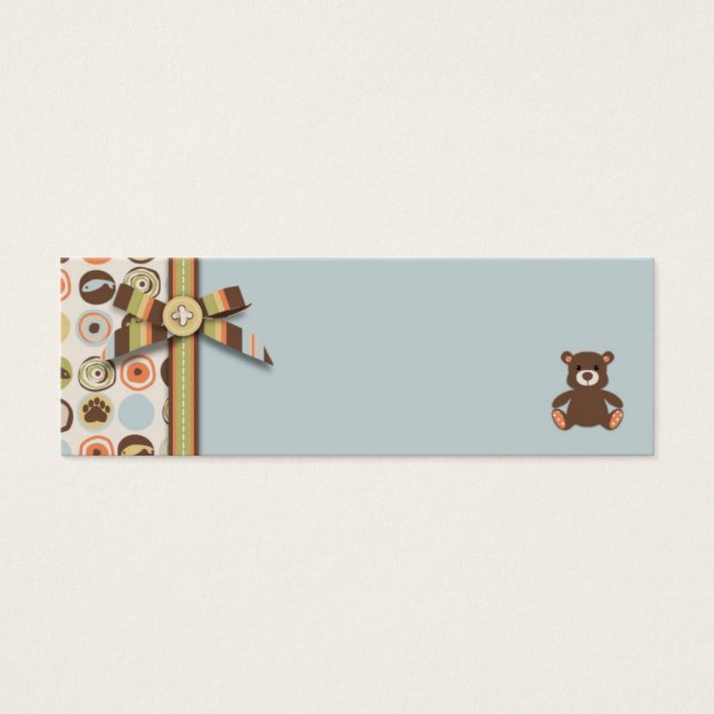 Cartes De Visite Bear Bear Boy Skinny Gift Balise (Devant)