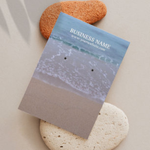 Cartes De Visite Beau écran d'oreille de plage
