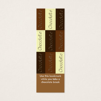 Cartes De Visite Beaucoup de Signet au chocolat