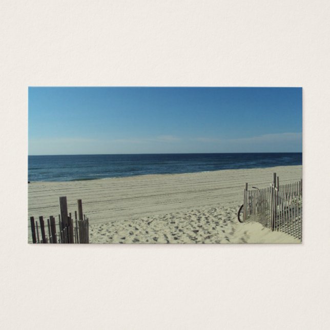 Cartes De Visite Beauté de plage (Devant)