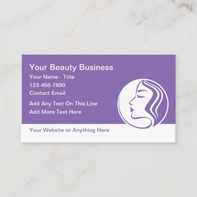 Cartes de visite Beauté Mode Maquillage (Devant)