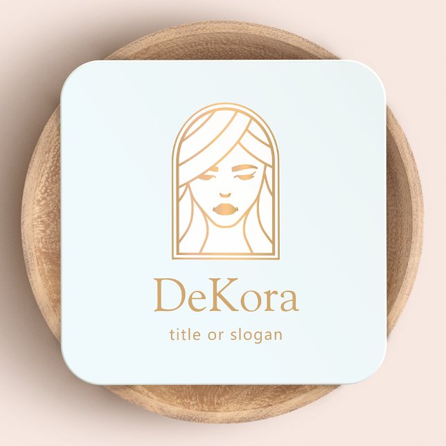 Cartes De Visite Beauty Girl's visage cheveux, yeux, maquillage des (Créateur téléchargé)