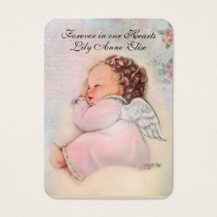 Cartes De Visite Bébé Religieux Catholique Funérailles Mémorial Sai