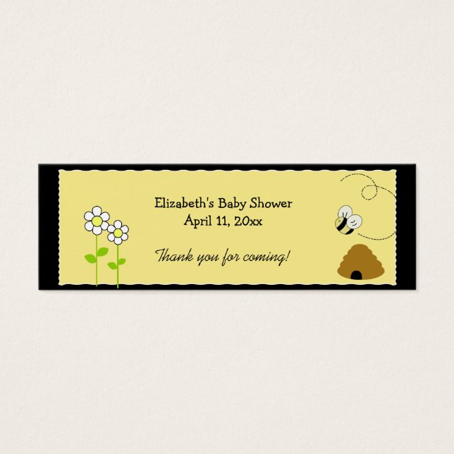 Cartes De Visite BEE HAPPY BEE BEE Douche / Anniversaire Favoriser (Devant)