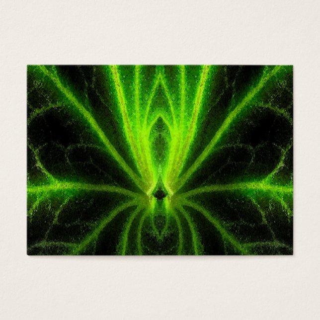 Cartes De Visite Bégonia Leaf ATC Abstrait (Devant)