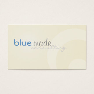 Cartes De Visite Beige et bleu