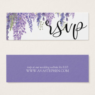 Cartes De Visite Belle Wisteria arbre site Mariage RSVP
