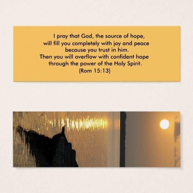 Cartes De Visite Bénédiction 15:13 (Devant & derrière)