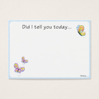 Cartes De Visite Beurre Lunch Box Love Note