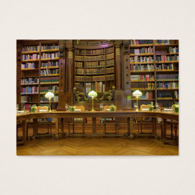 Cartes De Visite Bibliothèque historique antique (Devant)