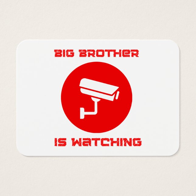Cartes De Visite Big Brother regarde  1984 ingsoc (Devant)