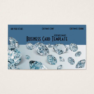 Cartes De Visite Bijoux en strass Gems Diamant