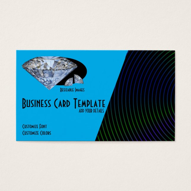 Cartes De Visite Bijoux Gemstone Diamond Logo Diamond (Devant)