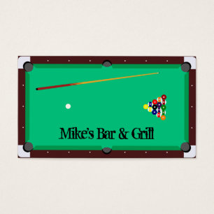 Cartes De Visite Billards
